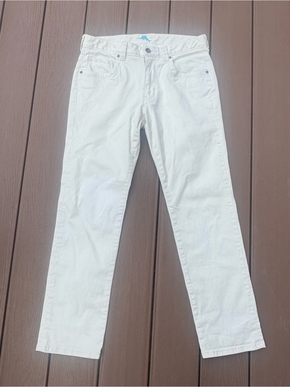 Tommy Bahama Boracay Flat Front Chino Casual Pants Light Beige Size 32x30